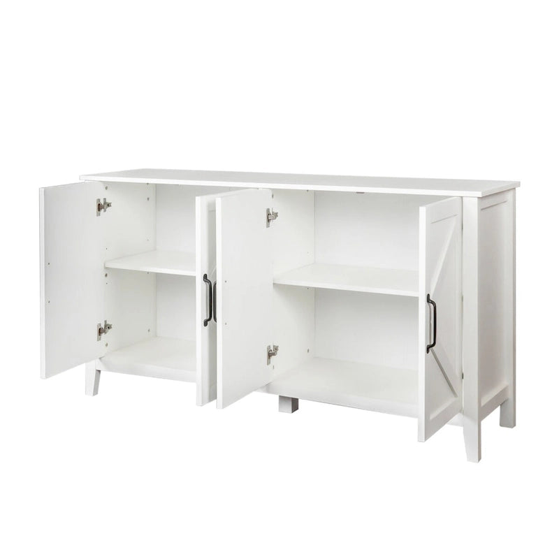 Storage Sideboard Cabinet with 4 Doors and 4 Shelgves