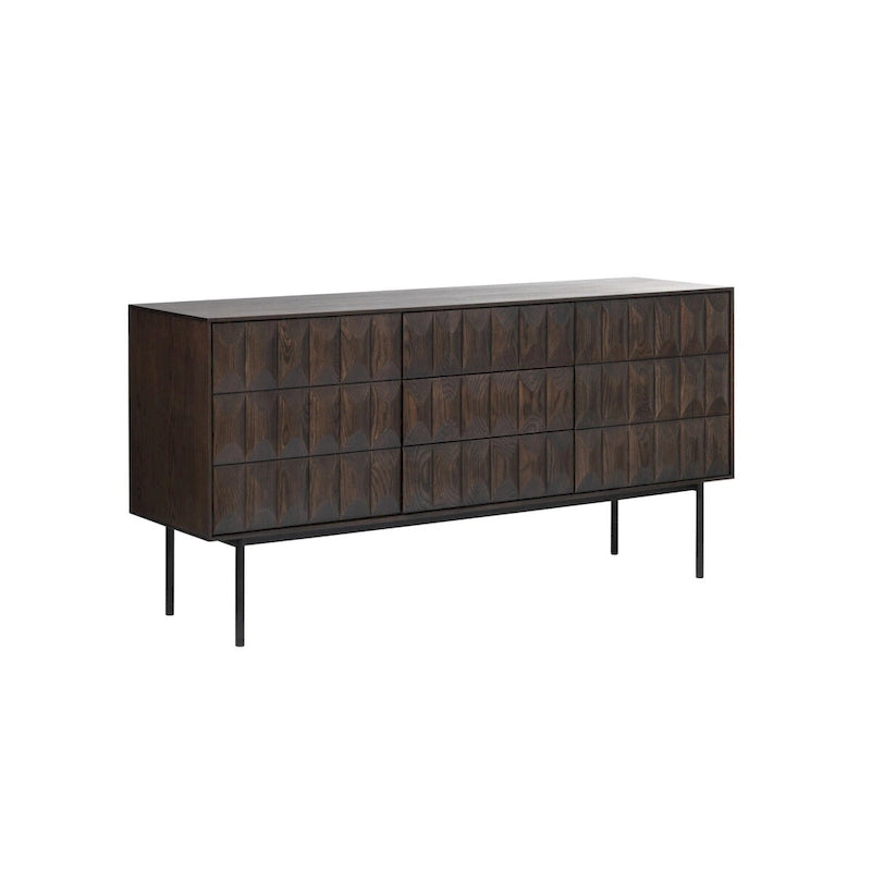 Rye Studio Modern Sideboard, Espresso Oak