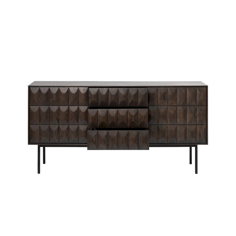 Rye Studio Modern Sideboard, Espresso Oak