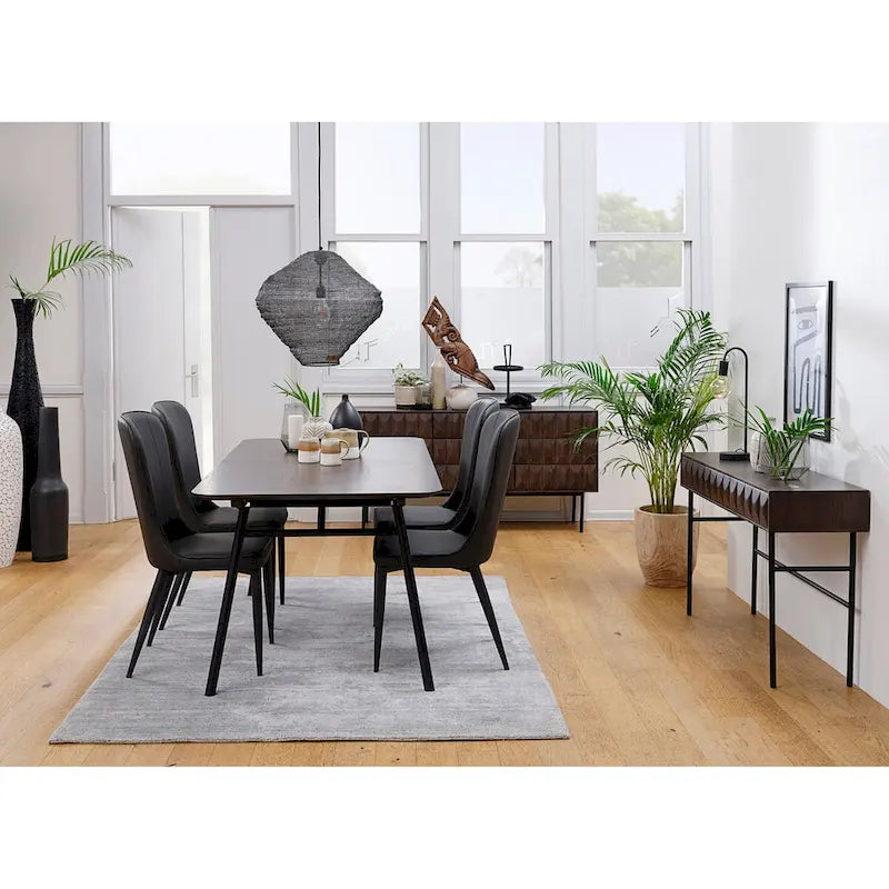 Rye Studio Modern Sideboard, Espresso Oak
