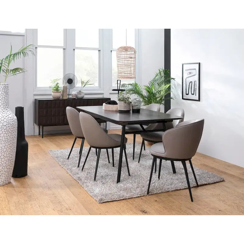 Rye Studio Modern Sideboard, Espresso Oak