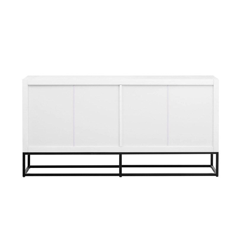 Light Luxury Designed Cabinet with Unique Support Legs and Adjustable Shelves, Suitable for Living Rooms, Corridors