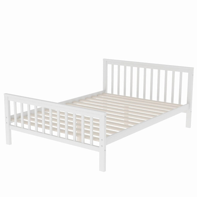 Twin Over Full Loft Beds, Bunk Beds Twin Over Full with Stairway and Storage, Full-Length Guardrail