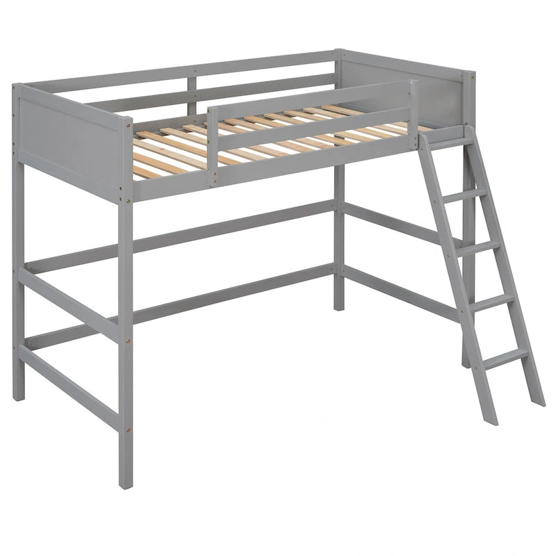 Twin Size Loft Bed with Ladder