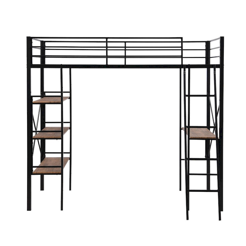 Twin Size Metal Loft Bed