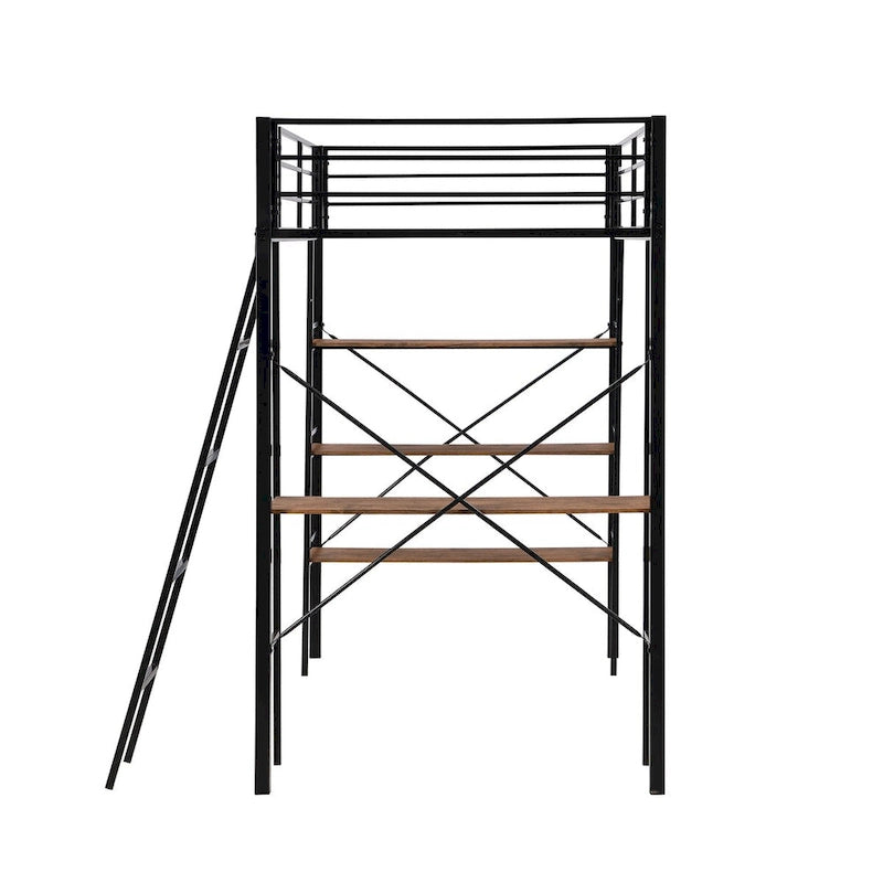 Twin Size Metal Loft Bed