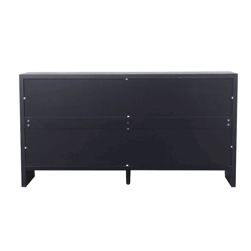 Accent Cabinet Farmhouse Style 4 Door Wooden Cabinet