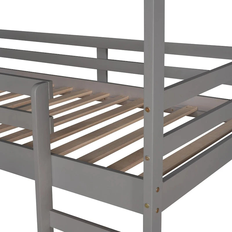 Twin Loft Bed with Slide House Bed with Slide