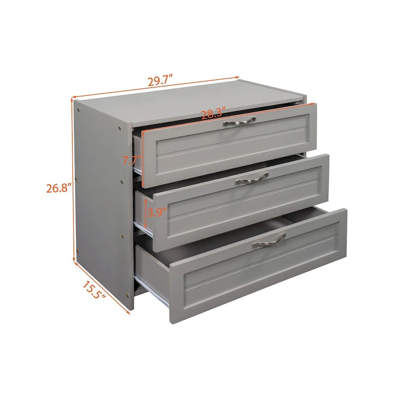 Gray High-Quality Solid Pinewood Loft Bed