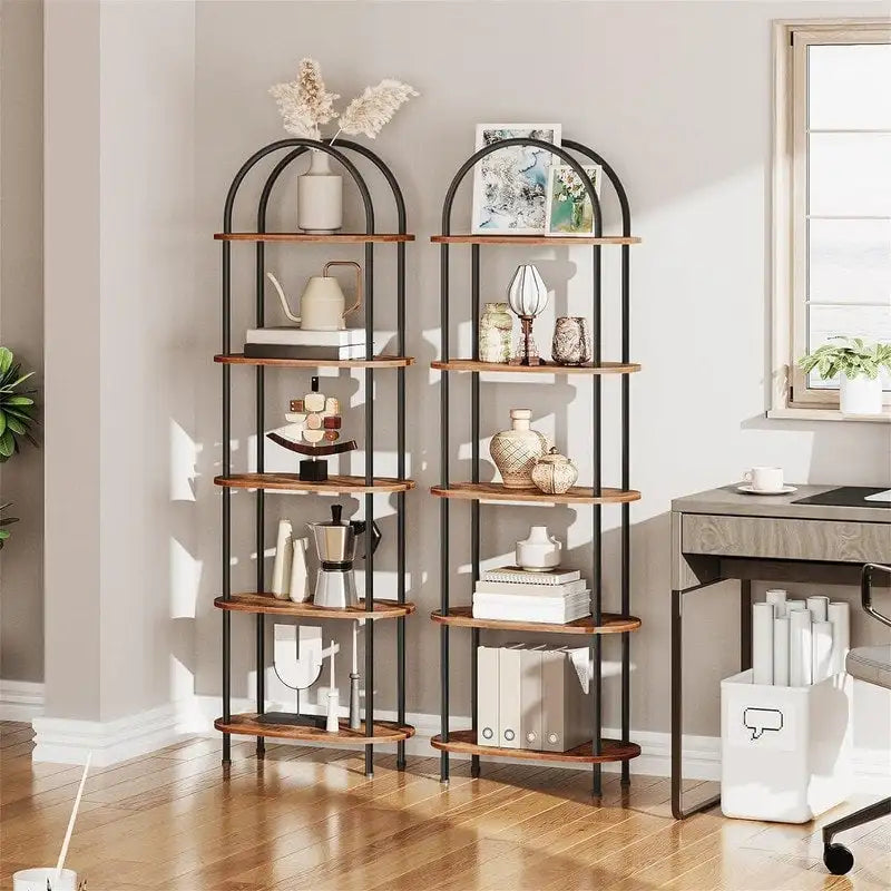 5 Tier Open Bookshelf