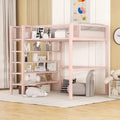 Modern Style Twin Size Multi-functional Loft Bed with Storage