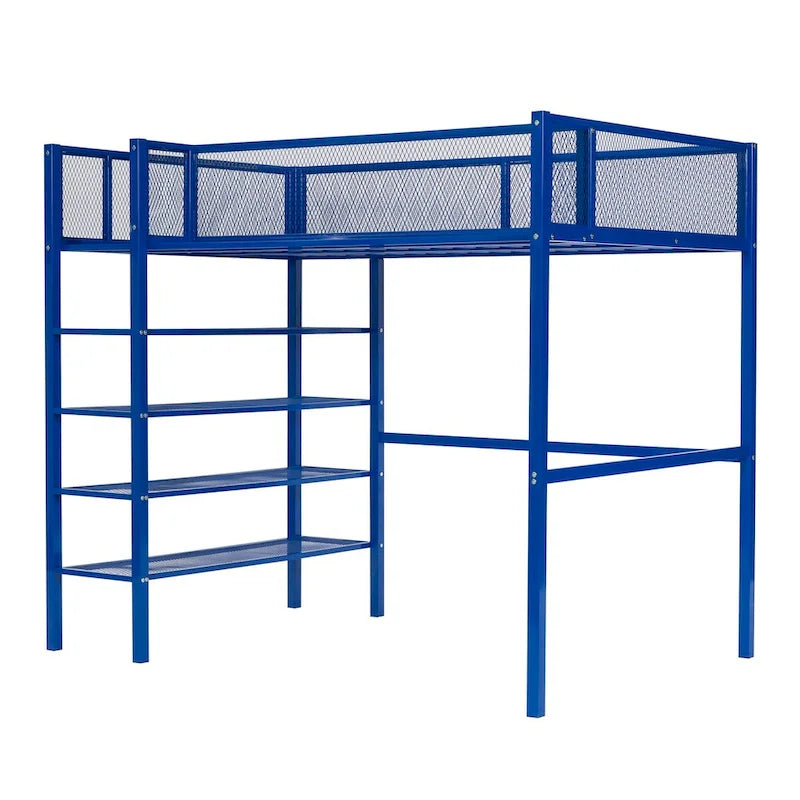 Modern Style Twin Size Multi-functional Loft Bed with Storage