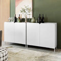 Manhattan Comfort Mid-Century Modern Bogardus Accent Cabinet Set of 2