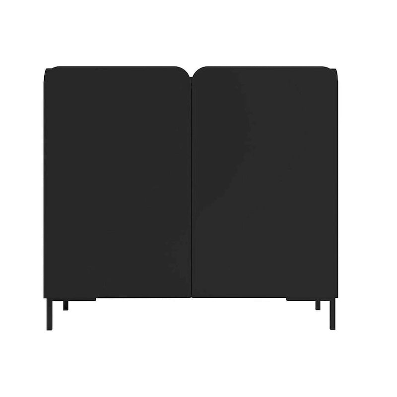 Manhattan Comfort Mid-Century Modern Bogardus Accent Cabinet Set of 2