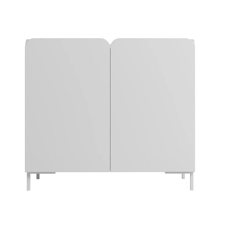 Manhattan Comfort Mid-Century Modern Bogardus Accent Cabinet Set of 2
