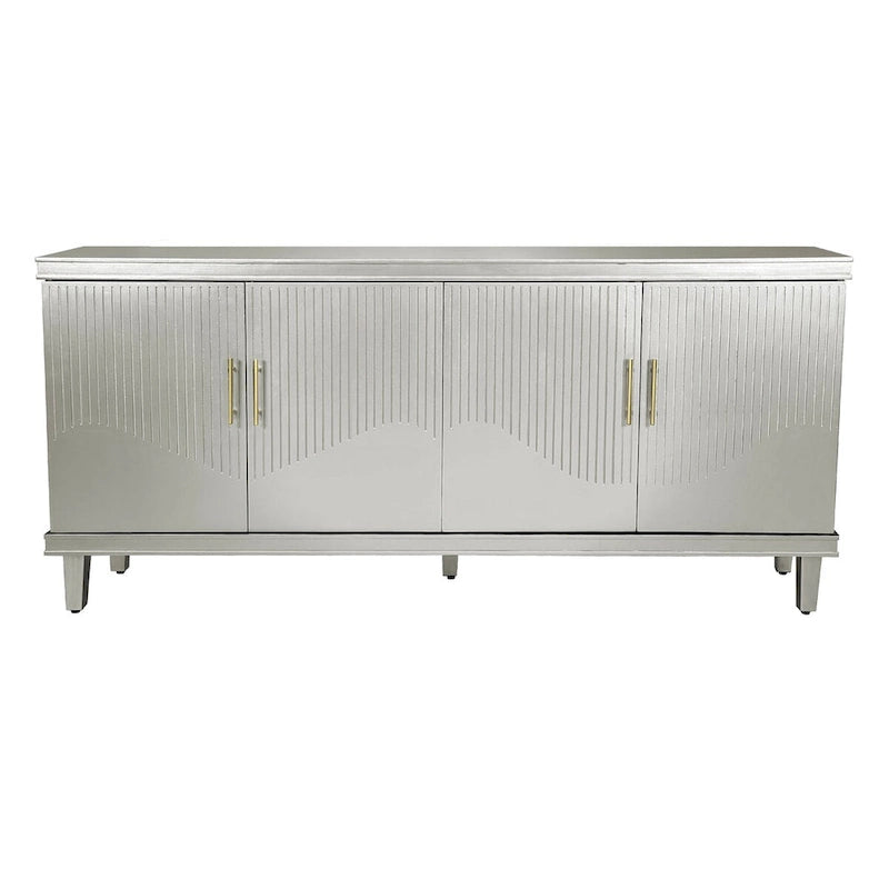 70.07Large Size 4-Door Cabinet, Same as Living Room, Kitchen, Bedroom, Hallway (Champagne)