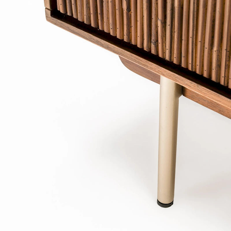 Studio London Drawers Acacia Wood and Rattan Furniture Storage