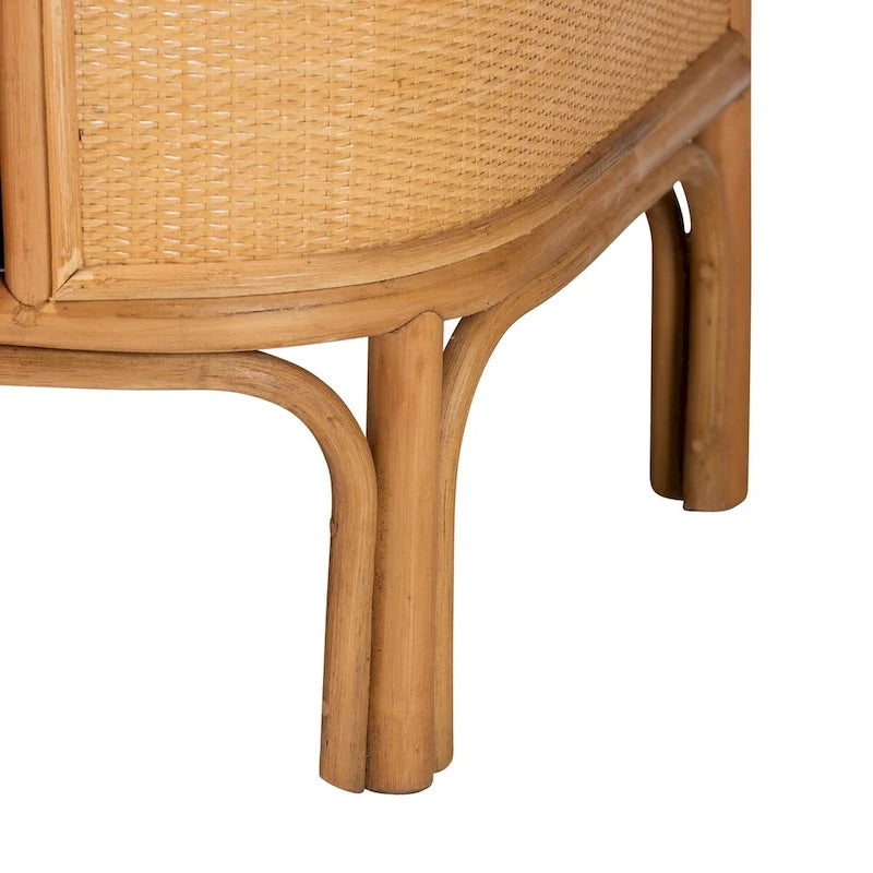 Radenza Bohemian Light Honey Rattan 3-Drawer Storage Cabinet