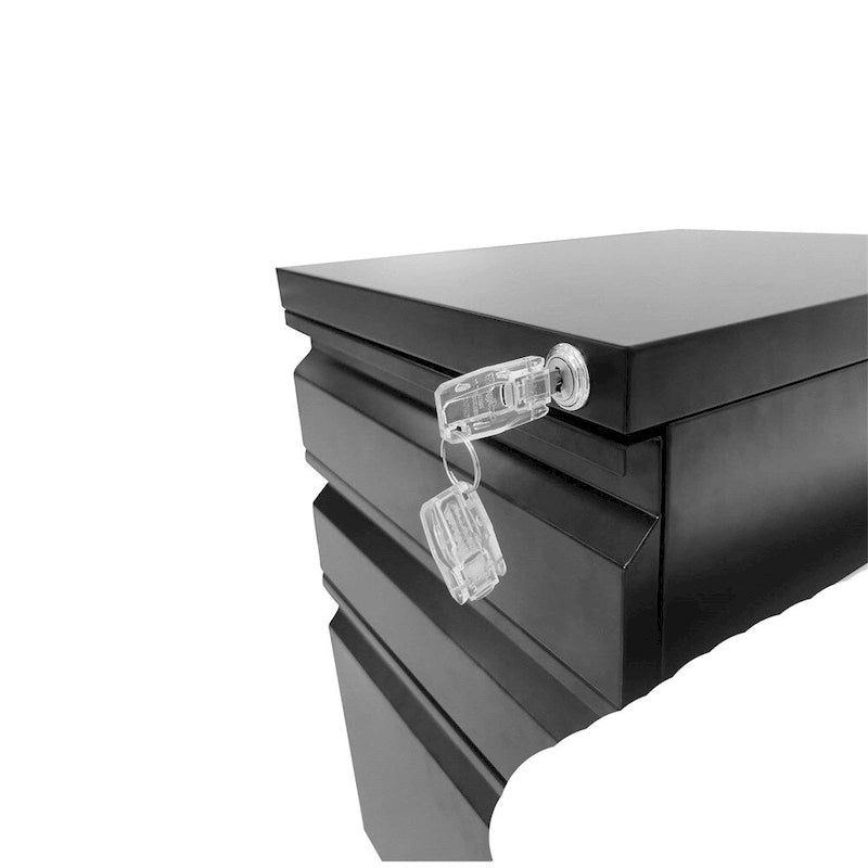 Mobile File Cabinet w/Lock,Metal Filing Cabinets for Office Organizer