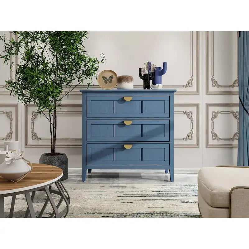 3 Drawer Cabinet, American Furniture,Suitable for Bedroom and Living Room Entryway