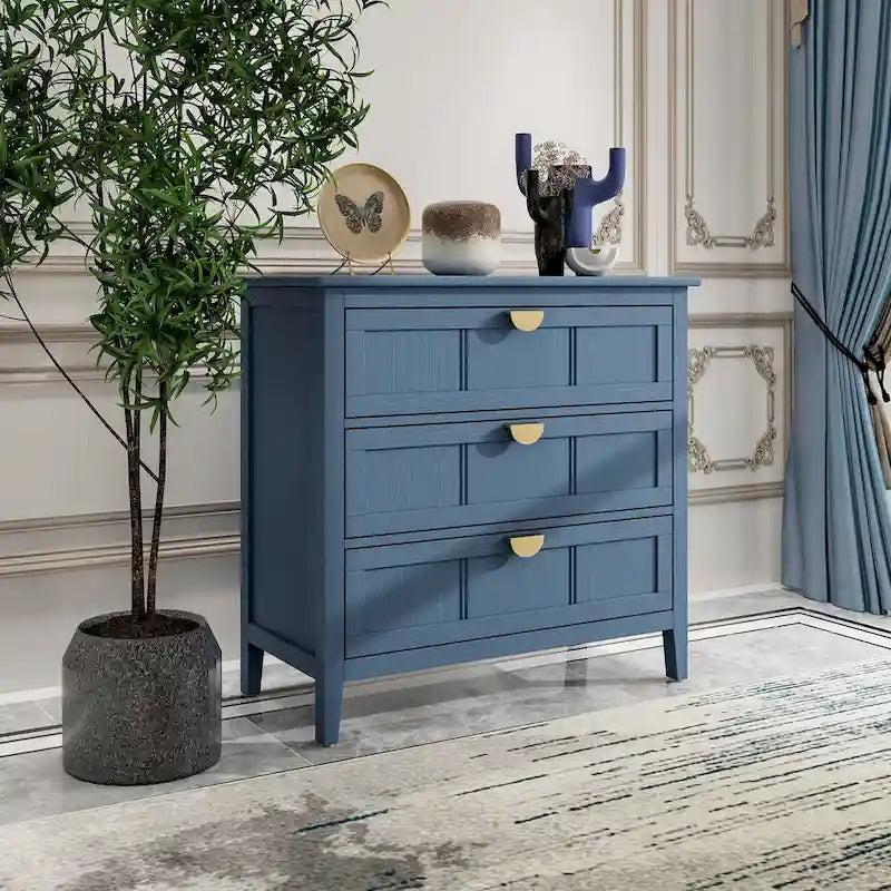 3 Drawer Cabinet, American Furniture,Suitable for Bedroom and Living Room Entryway