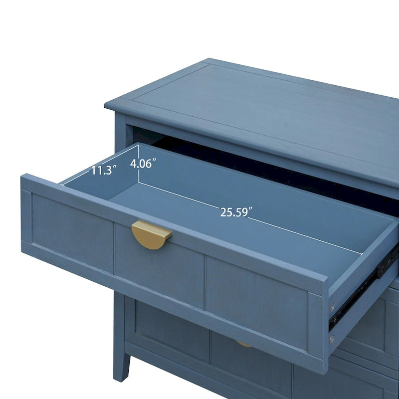 3 Drawer Cabinet, American Furniture,Suitable for Bedroom and Living Room Entryway