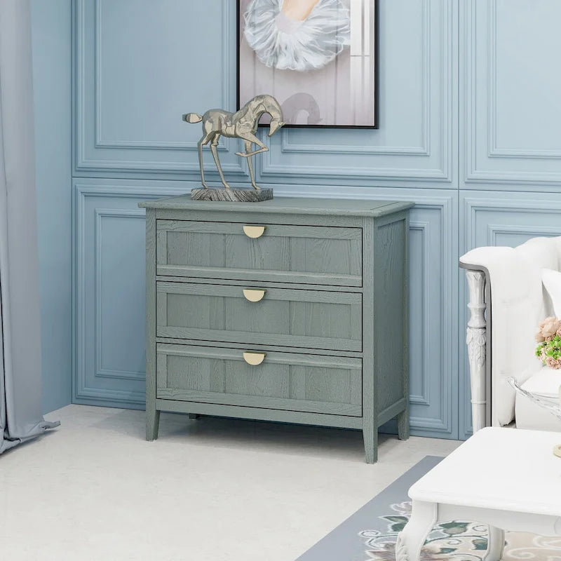 3 Drawer Cabinet, American Furniture,Suitable for Bedroom and Living Room Entryway