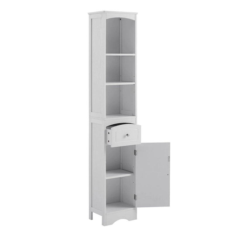 Tall Bathroom Freestanding Storage Cabinet with Drawer