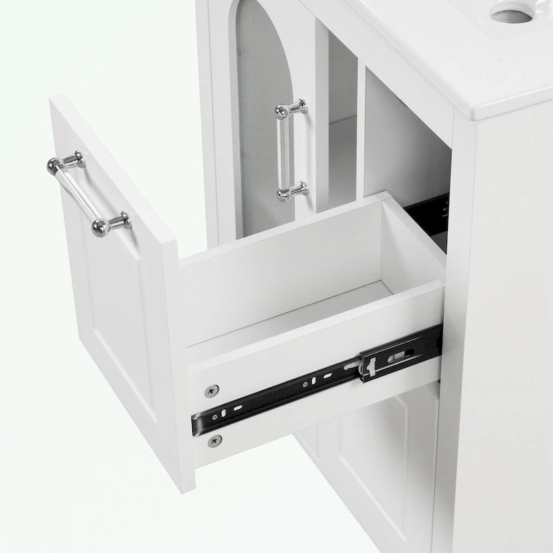 Bathroom Vanity Cabinet with Two Drawers and Door