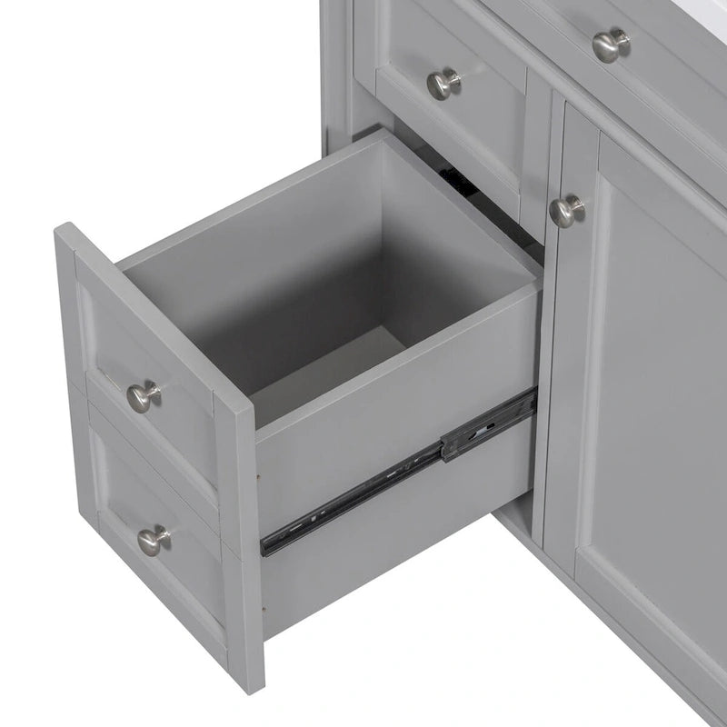 Bathroom Vanity with Top Sink and a Tip-out Drawer