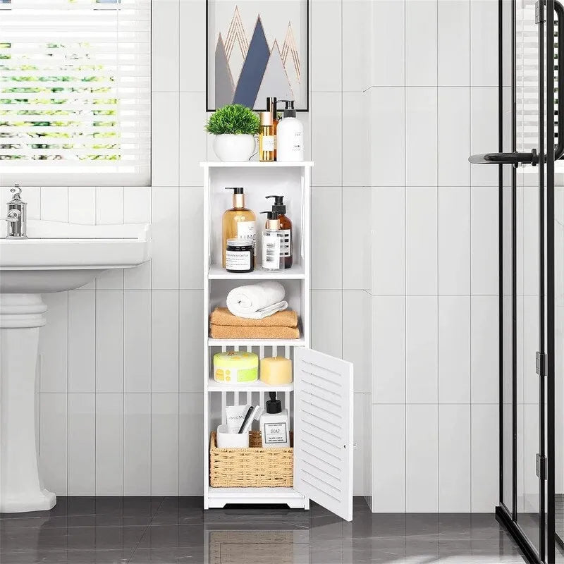 Bathroom Storage Cabinet Small Waterproof Bathroom Cabinets Free Standing - 9.4D x 7.87W x 29.5H