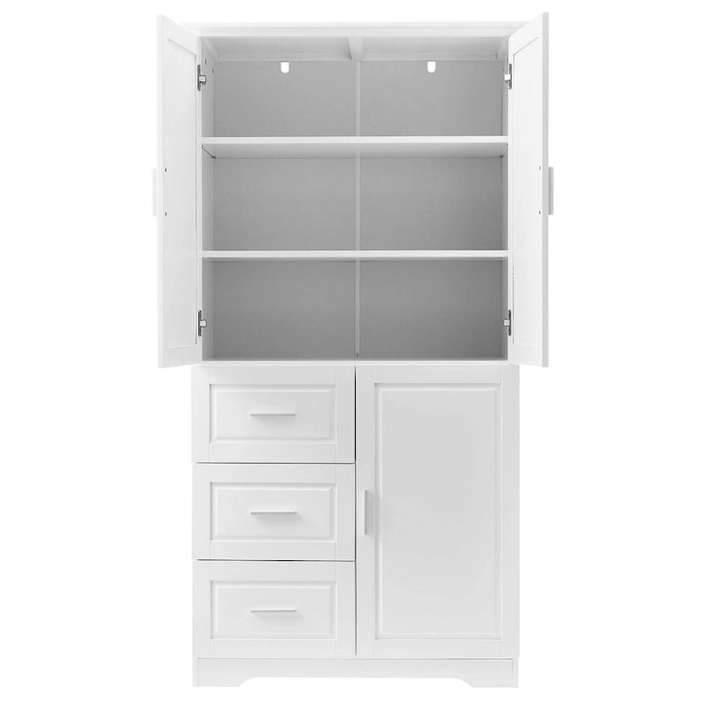 Bathroom Cabinet with Doors - N/A