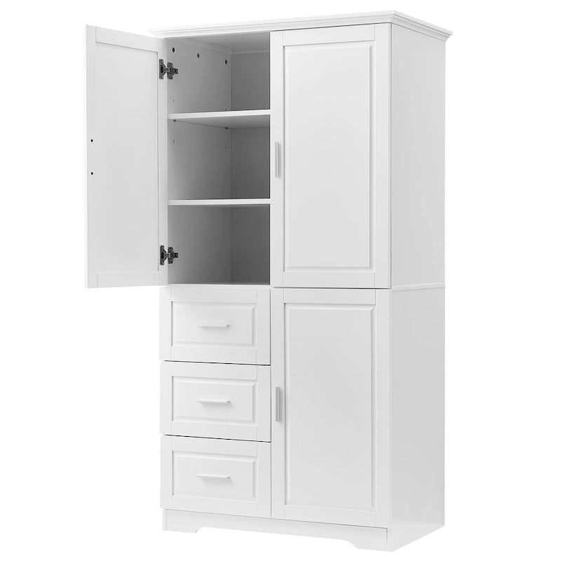 Bathroom Cabinet with Doors - N/A