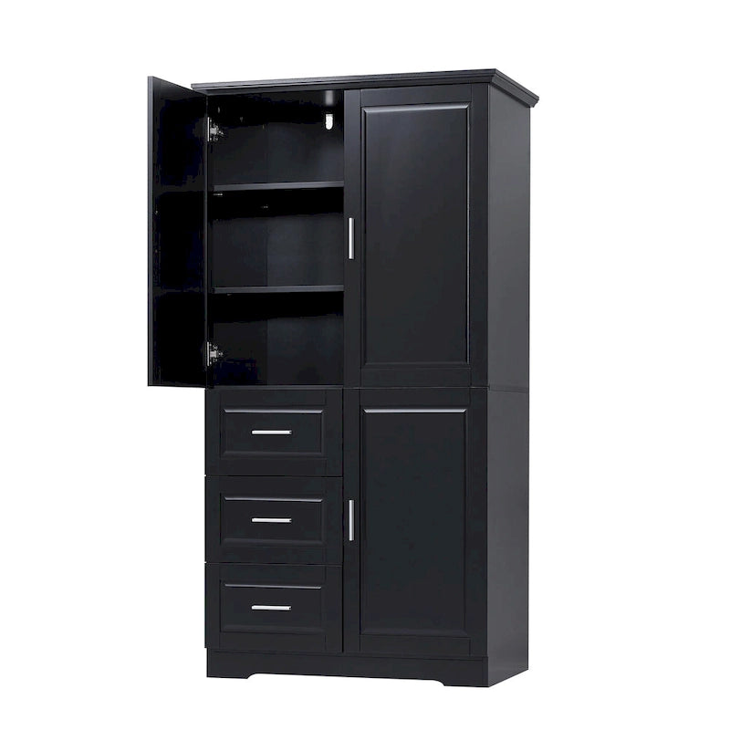 Bathroom Cabinet with Doors - N/A
