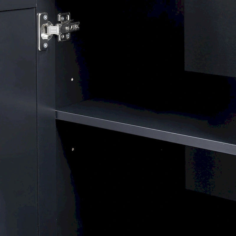 Bathroom Cabinet with Doors - N/A