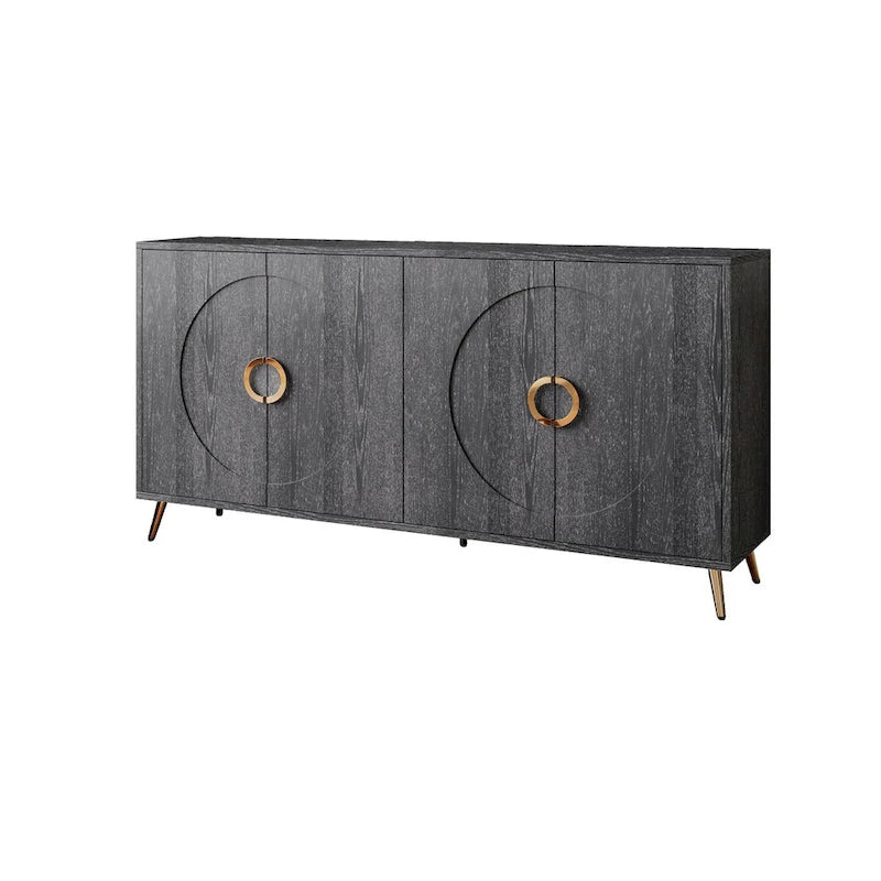 59.84W 4 Door Wooden Cabinet Sideboard Buffet - N/A